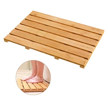Luxury Non-Slip Bamboo Bath Mat - Waterproof for Indoor & Outdoor