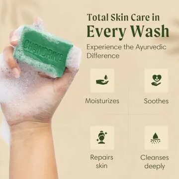Chandrika Ayurvedic Soap - Herbal Handmade Organic Bar Soap