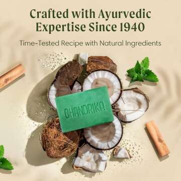 Chandrika Ayurvedic Soap - Herbal Handmade Organic Bar Soap