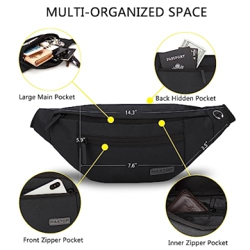 MAXTOP Fanny Pack: Hands-Free Travel Essential for All