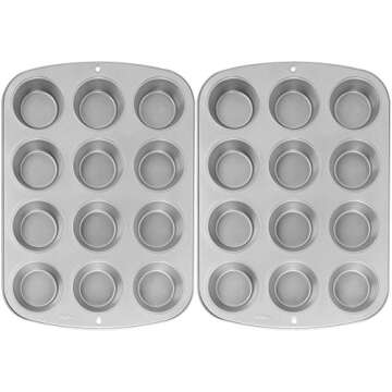 Wilton Nonstick Muffin Pans Pack of 2 for Easy Baking