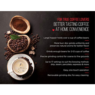 Chefman Coffee Grinder Electric Burr Mill Offers 17 Grinding Options