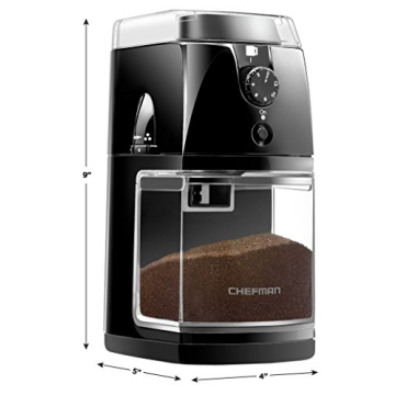 Chefman Coffee Grinder Electric Burr Mill Offers 17 Grinding Options