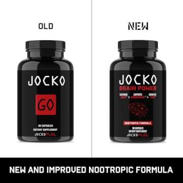 Jocko Fuel Discipline GO Brain Booster - Nootropic Dietary Supplements for Memory & Focus - PreWorko...