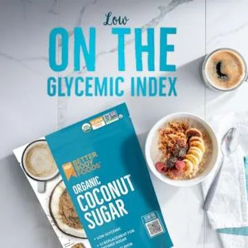 BetterBody Foods Organic Coconut Sugar, Gluten-Free, Non-GMO, Low Glycemic Sugar Substitute, 3.5 lbs, 56 ounces