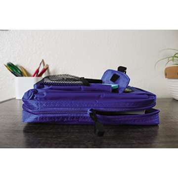 Adventure Bible Cover for Boys, Zippered, with Handle, Nylon, Blue, Medium