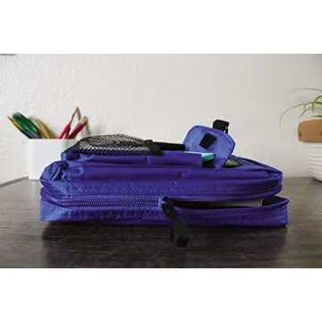 Adventure Bible Cover for Boys, Zippered, with Handle, Nylon, Blue, Medium