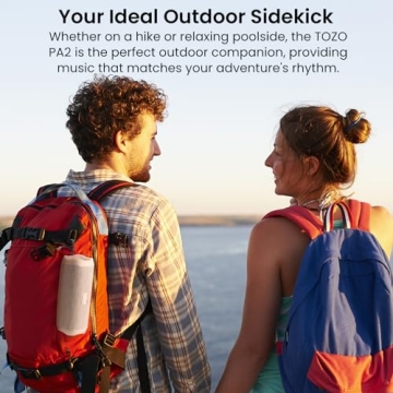 TOZO PA2 Bluetooth Speaker Dual Drivers 25H Playtime Waterproof