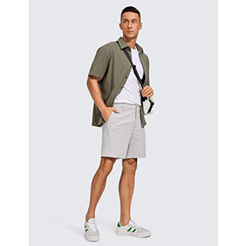 CRZ YOGA Men's 7" Stretch Golf Shorts Lightweight Comfort