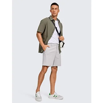 CRZ YOGA Men's 7" Stretch Golf Shorts Lightweight Comfort