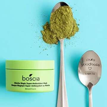Boscia MATCHA Magic Super-Antioxidant Mask - Vegan, Cruelty-Free, Natural & Clean Skin Care - Matcha Face Mask with Antioxidants - For All Skin Types - 2.9 fl oz