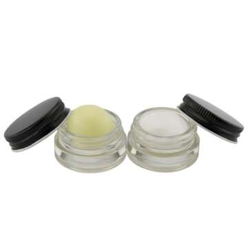 Quality Cornucopia 7ml Glass Lip Balm Jars - 24 Pack