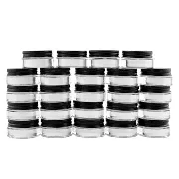 Quality Cornucopia 7ml Glass Lip Balm Jars - 24 Pack