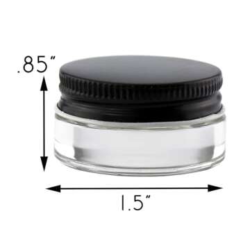 Quality Cornucopia 7ml Glass Lip Balm Jars - 24 Pack