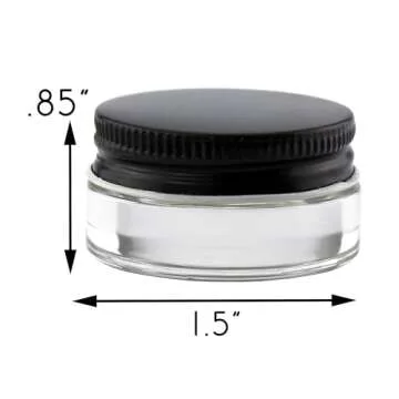Quality Cornucopia 7ml Glass Lip Balm Jars - 24 Pack