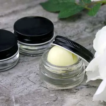 Quality Cornucopia 7ml Glass Lip Balm Jars - 24 Pack