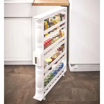 Slim Storage Rack Cart for Small Spaces Kitchen