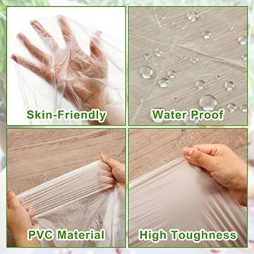 Teling 150 Pcs Sauna Bag Plastic Sheeting for Body Wrap 47 x 83 Inch Applied Inside a Far Infrared Disposable Body Wraps Thicken Sauna Blanket Liners Accessories