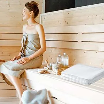 Teling 150 Pcs Sauna Bag Plastic Sheeting for Body Wrap 47 x 83 Inch Applied Inside a Far Infrared Disposable Body Wraps Thicken Sauna Blanket Liners Accessories