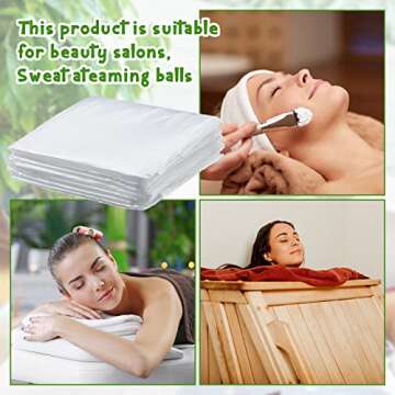 Teling 150 Pcs Sauna Bag Plastic Sheeting for Body Wrap 47 x 83 Inch Applied Inside a Far Infrared Disposable Body Wraps Thicken Sauna Blanket Liners Accessories
