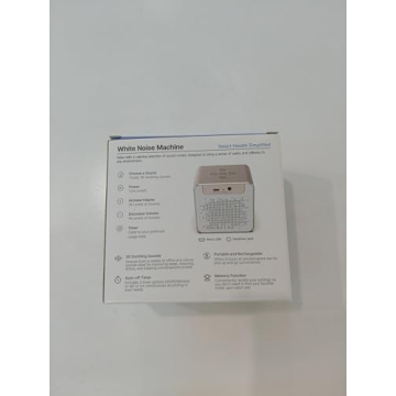 RENPHO White Noise Machine, ensures Good Sleep Quality for Adults with Soothing Sounds and Timer with Memory, Privacy Noise Cancellation in Office, Portable for Travel