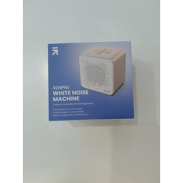 RENPHO White Noise Machine, ensures Good Sleep Quality for Adults with Soothing Sounds and Timer with Memory, Privacy Noise Cancellation in Office, Portable for Travel