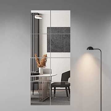 Versatile Frameless Mirror Tiles for Home Décor
