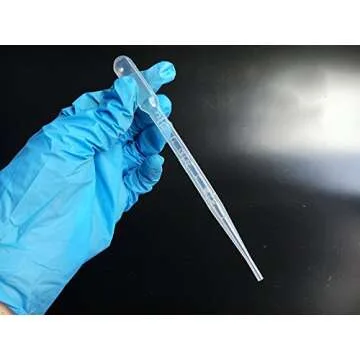 Beautymood 50PCS 3ML Clear Plastic Transfer Liquid Dropper White Disposable Plastic Eye Dropper Pasteur Pipettes