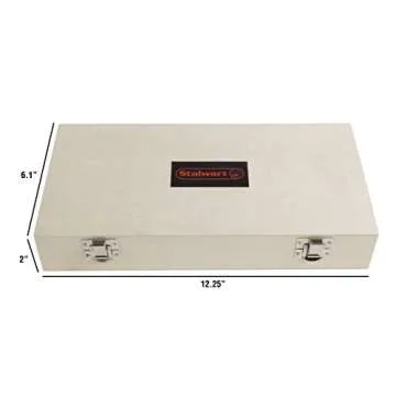 24-Piece Router Bit Set - Wood Routers Kit with 0.25-Inch Shank and Wooden Storage Case - Woodworkin...