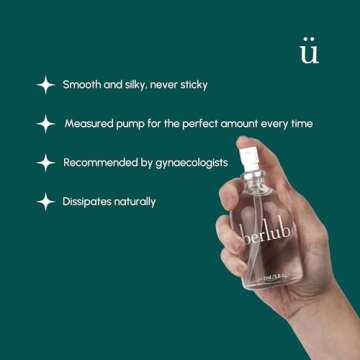 Uberlube Silicone Base Lube - Unscented Silicone Lubricant Personal Lubrication : Latex Safe Privacy Sex Lube Liquid for Couples Women & Men - Flavorless, Vaginal & Anal - 112ml