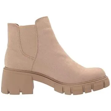 Shop Madden Girl Women's Hollyy Chelsea Boots in Sand