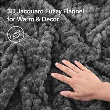 BEDELITE Fluffy King Size Comforter Set - Grey Fleece Soft Comforter for King Size Bed, Luxury Warm Bedding Set for Winter, Fuzzy Bed Set 3 Pieces (1 Comforter, 2 Pillowcases)