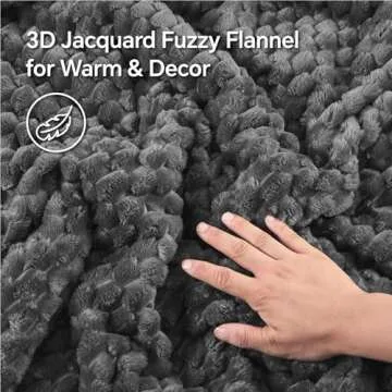 BEDELITE Fluffy King Size Comforter Set - Grey Fleece Soft Comforter for King Size Bed, Luxury Warm Bedding Set for Winter, Fuzzy Bed Set 3 Pieces (1 Comforter, 2 Pillowcases)