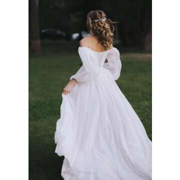 Elegant Off Shoulder Wedding Dress for Stunning Brides
