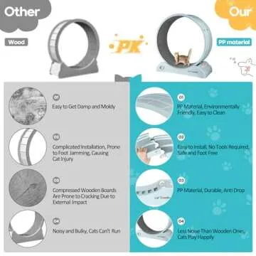 Primachen Cat Exercise Wheel - Perfect for Indoor Cats