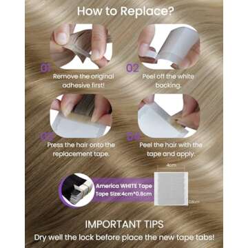 LaaVoo Tape in Hair Extensions Human Hair Tape in Hair Extensions Balayage Human Hair Tape in Extensions Ombre Light Brown to Ash Blonde Mix Platinum Blonde 16 Inch 20pcs 50g