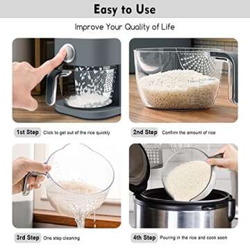 VenDotbi Rice Dispenser - Fresh Box & Measuring Cup