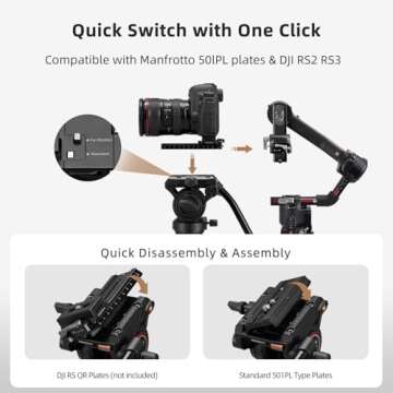 Cayer FP2450 Fluid Head Tripod, 75 inches Aluminium Video Tripod, 4-Section Compact Camera Tripod Monopod with Fluid Head for DSLR Camera, Camcorder, Load Capacity up to 13.2 Pounds