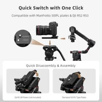 Cayer FP2450 Fluid Head Tripod, 75 inches Aluminium Video Tripod, 4-Section Compact Camera Tripod Monopod with Fluid Head for DSLR Camera, Camcorder, Load Capacity up to 13.2 Pounds