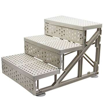 YOFIT Doggy Steps - Non-Slip 3 Steps Pet Stairs,Holds Up to 50 lbs