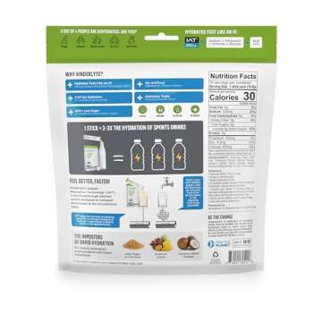 Kinderlyte Electrolyte Drink Mix for All Ages, Lemonade Flavor