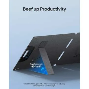 BLUETTI 100W Portable Solar Panel for All Generators
