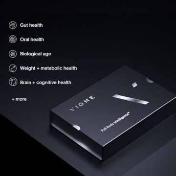 Viome at-Home Full Body Intelligence 3-in-1 Test Kit for Women & Men, Get Personalized Food Recommendations, Biological Age, + Detailed Health Analysis