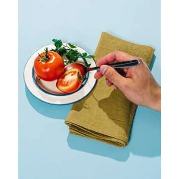 Caldo Linen Dinner Napkins – Stylish and Durable 4 Pack
