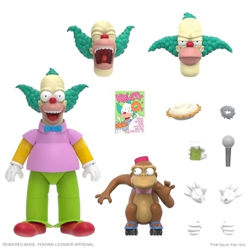 Buy Super7 Krusty the Clown Action Figure - 7" Retro Toy