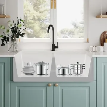DeerValley Double Bowl Farmhouse Sink - Elegant and Durable