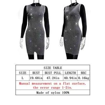 Formery Fishnet Mesh Rhinestone Swimsuit Cover Ups Sexy See Through Midi Dress Beach Bikini Swimsuit Sleeveless Cover Up for Women and Girls(White)