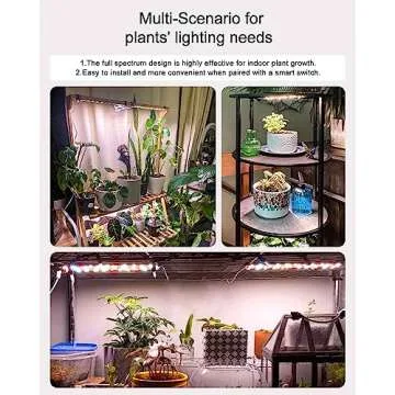 DOMMIA Full Spectrum Plant Light - Ultra-Thin, Easy to Install