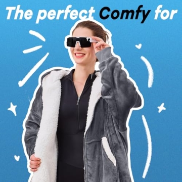 JOYWOO Cozy Wearable Blanket Hoodie for Adults