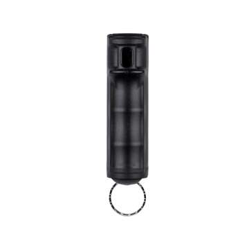 SABRE Pepper Spray & 2-in-1 Stun Gun with Flashlight, Self Defense Kit, Fast Flip Top Safety, Finger Grip for Better & Faster Aim, Painful 1.60 µC Charge, 120 Lumen LED Light, Rechargeable, 0.54 fl oz